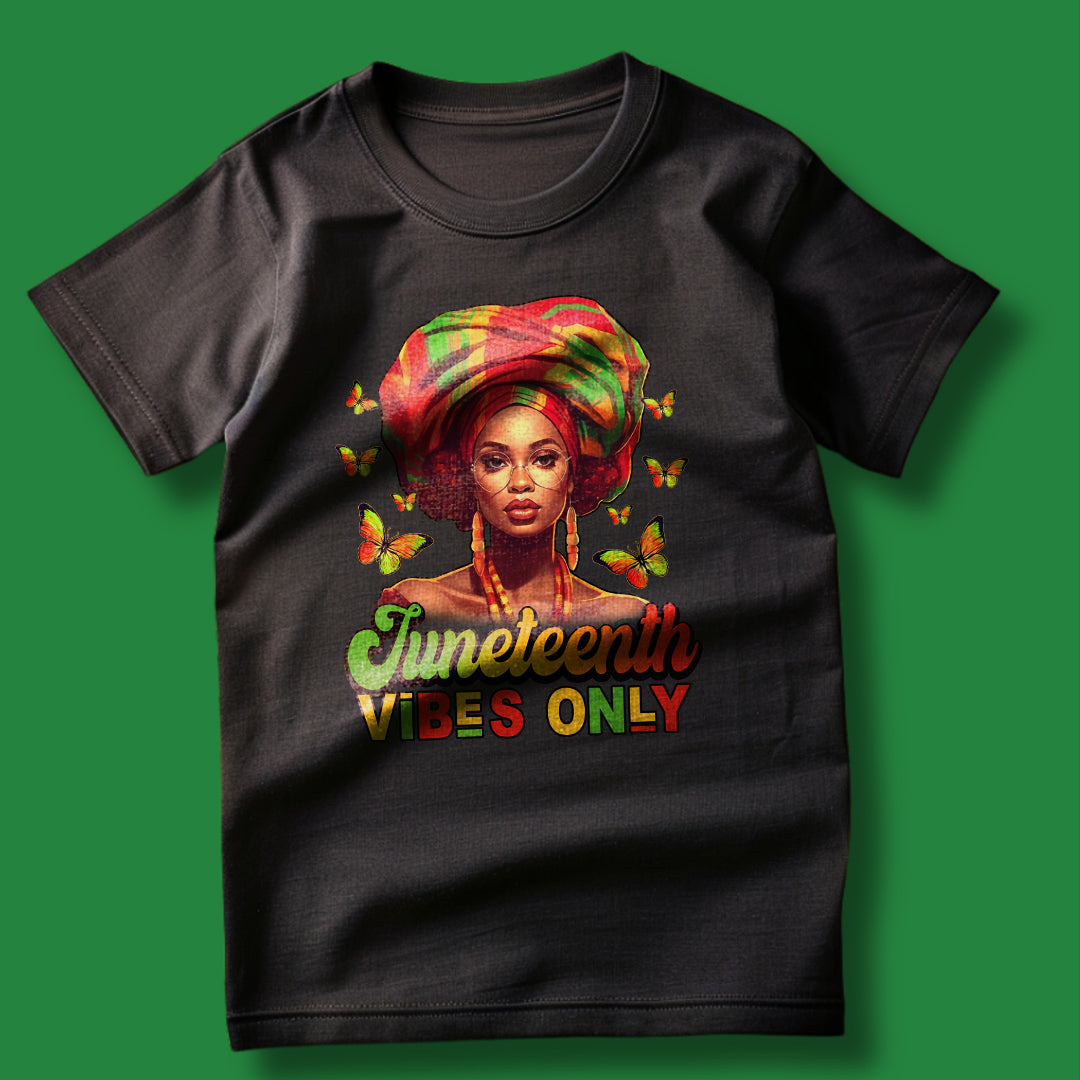 Juneteenth T-shirt - Vibes Only